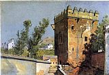 William Stanley Haseltine View from the Alhambra, Spain painting